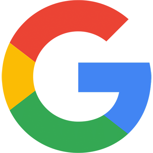 Multicolored Google logo in the shape of the letter "G".